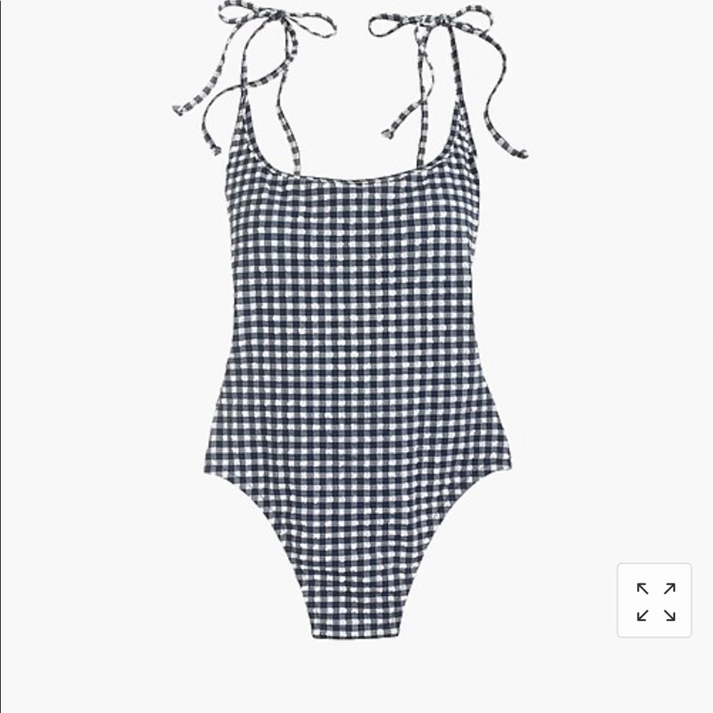J. Crew Shoulder Tie one-piece swimsuit